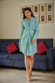 Turquoise Blue Knotted Dress
