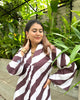 MOCHA STRIPED DRESS
