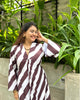 MOCHA STRIPED DRESS