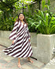 MOCHA STRIPED DRESS