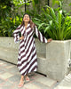 MOCHA STRIPED DRESS