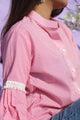 Pink diagonal shirt