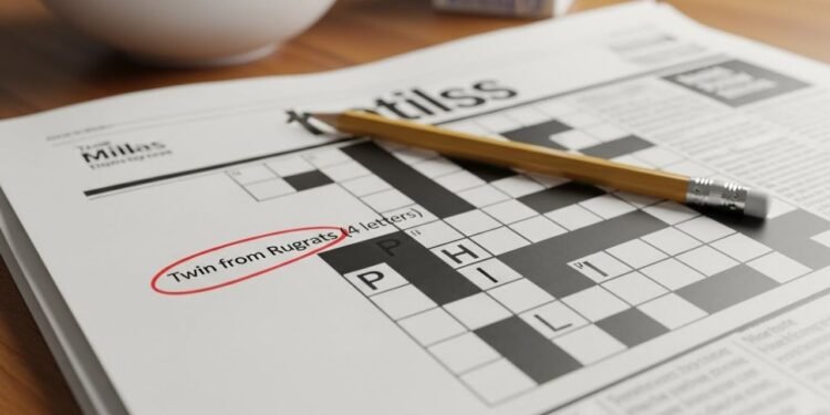 phil or lil of rugrats crossword