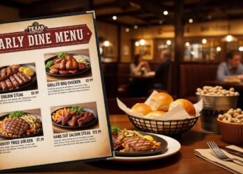 texas roadhouse early dine menu
