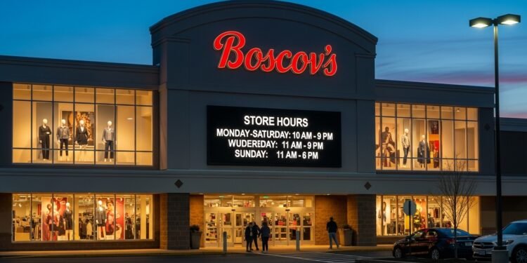 boscovs hours