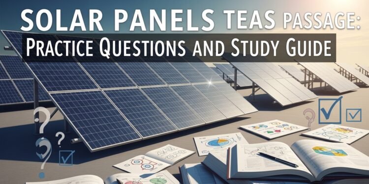 solar panels teas passage